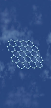 Graphene: a one-atom thick layer of carbon atoms arranged in a honeycomb crystal lattice